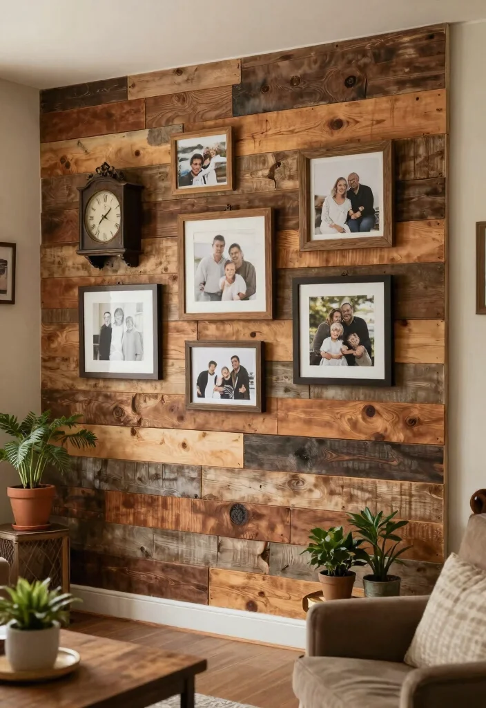 14 Wood Wall Decor Ideas for Warm Natural Texture 1. Reclaimed Wood Accent Wall 0