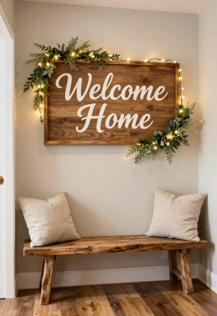 14 Wood Wall Decor Ideas for Warm Natural Texture 2. Wooden Signage 0