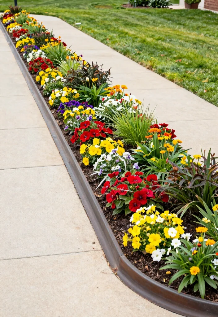 15 Backyard Retaining Wall Ideas That Add Structure and Style 14. Flexible Landscape Edging 0