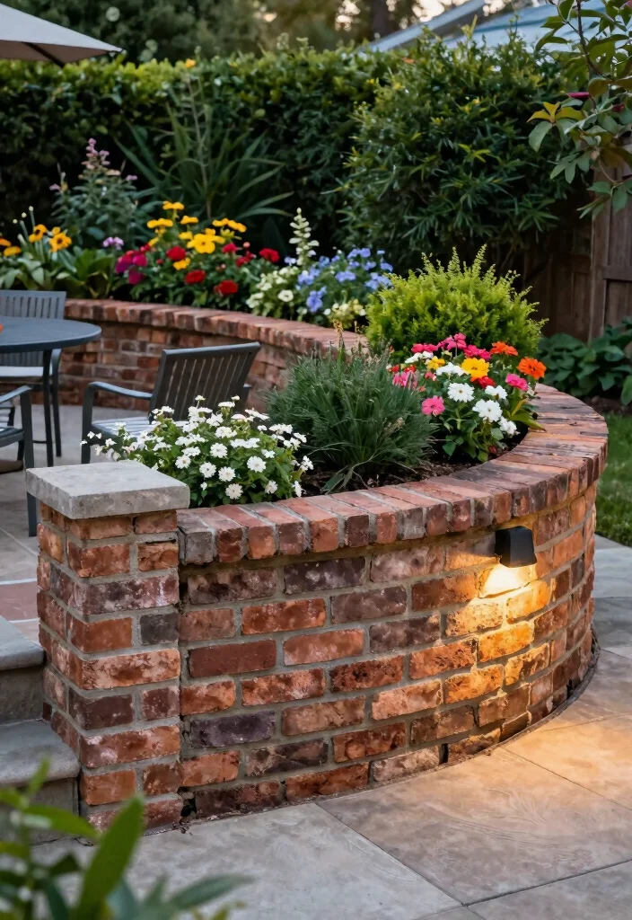 15 Backyard Retaining Wall Ideas That Add Structure and Style 6. Brick Charm 0