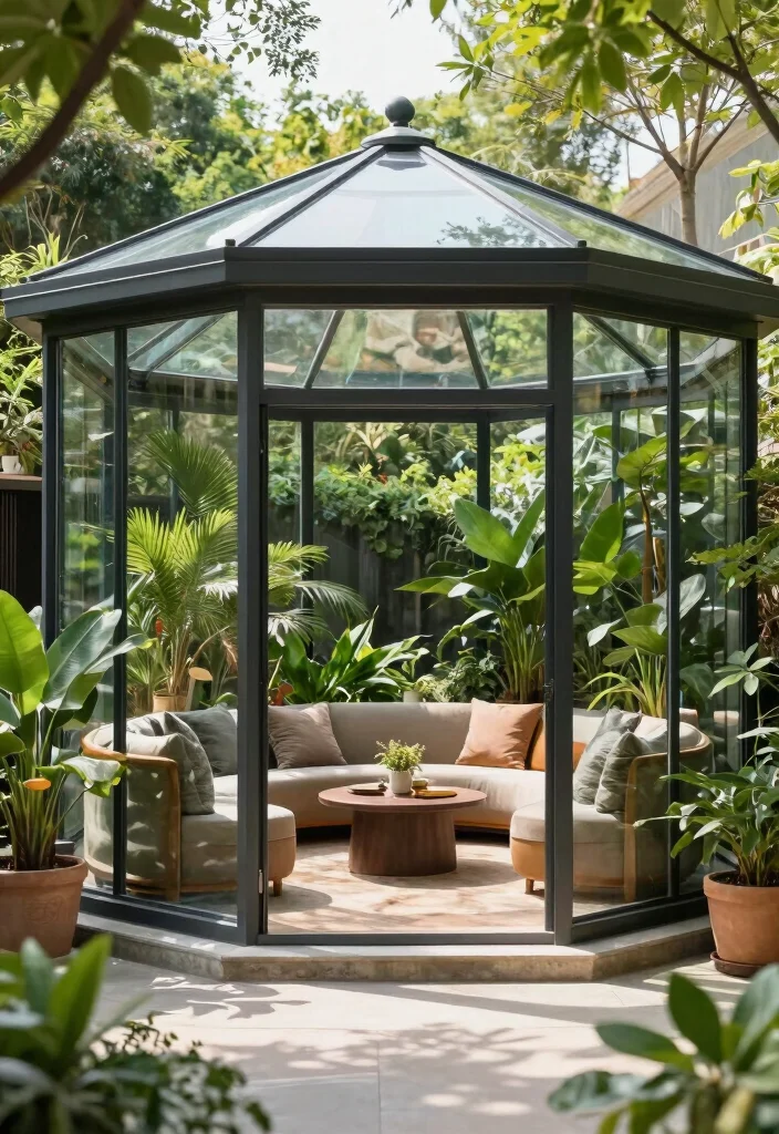 15 Covered Backyard Patio Ideas for All Weather Outdoor Living 7. Elegant Glass Enclosures 0