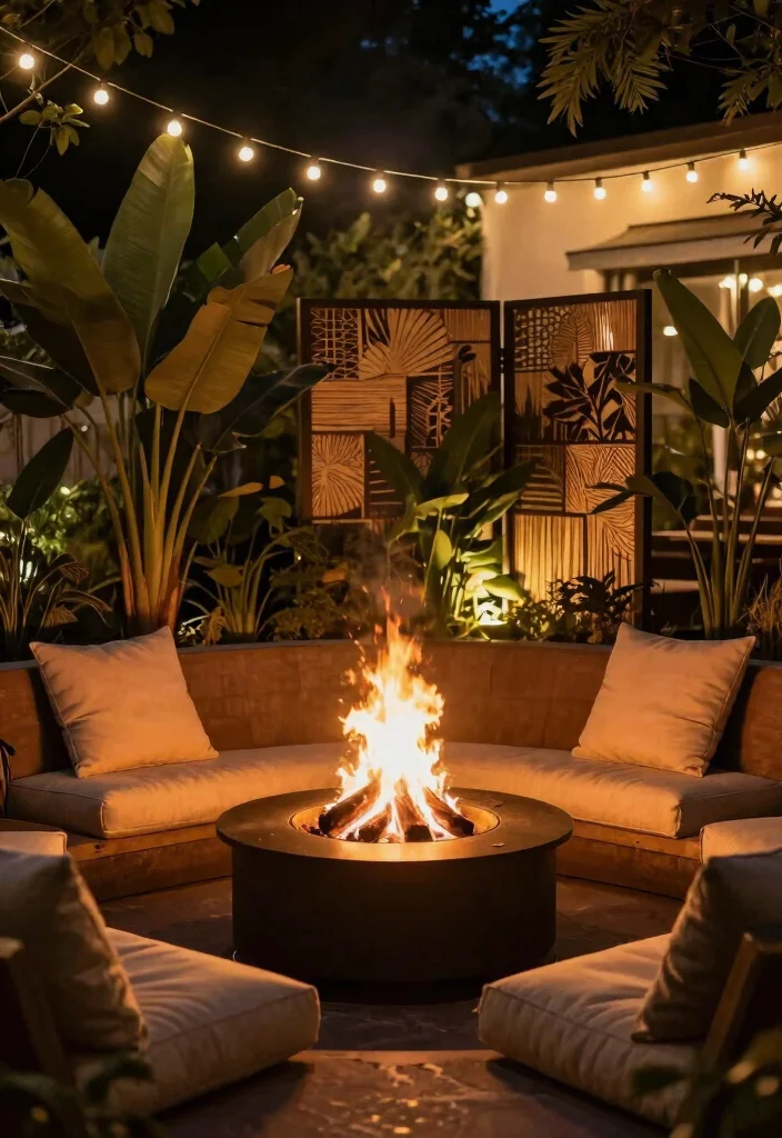 16 Backyard Privacy Ideas to Block Views and Feel Secluded 44 16 Backyard Privacy Ideas to Block Views and Feel Secluded 14. Fire Pits with Surrounding Privacy 0