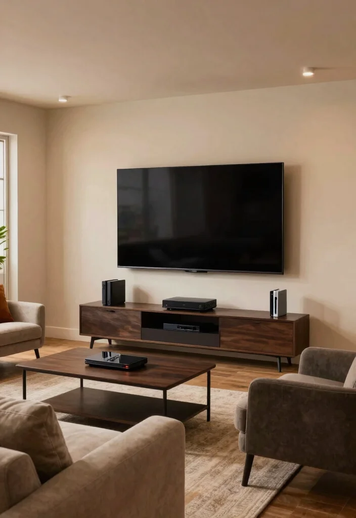 16 Basement Man Cave Ideas for Relaxed Personal Spaces 12. Wall mounted Flat screen TV 0