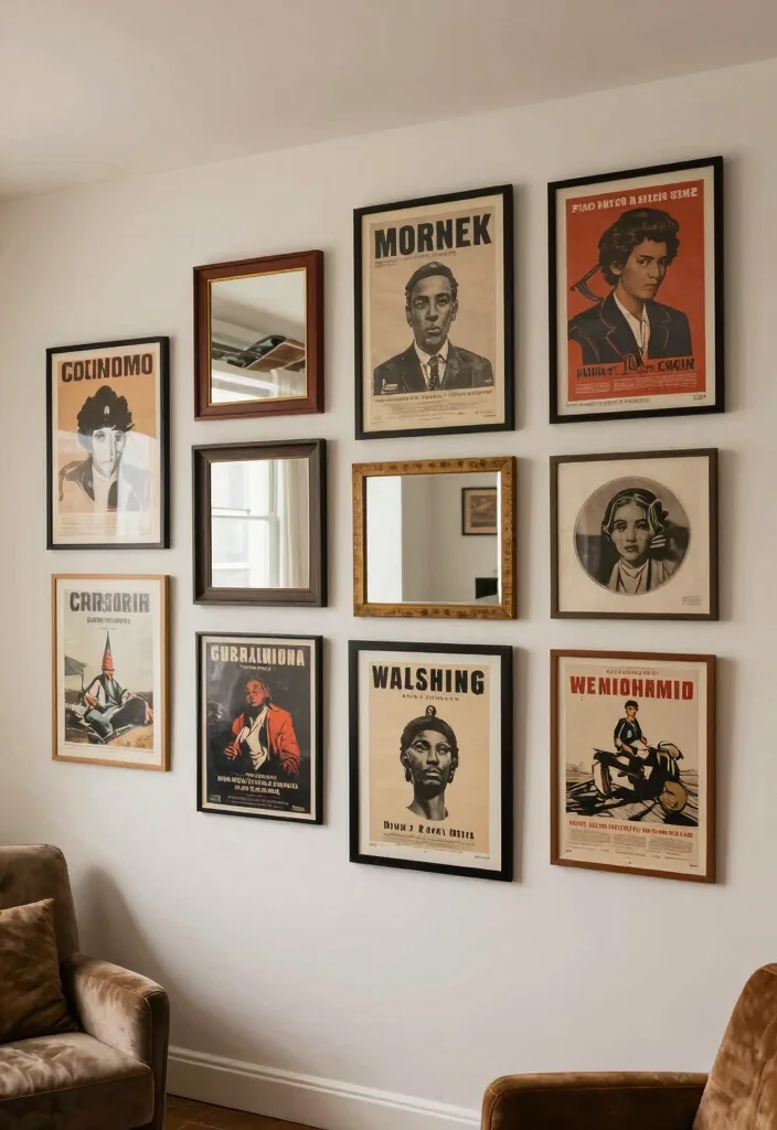 16 Basement Man Cave Ideas for Relaxed Personal Spaces 9. Unique Wall Art Displays 0