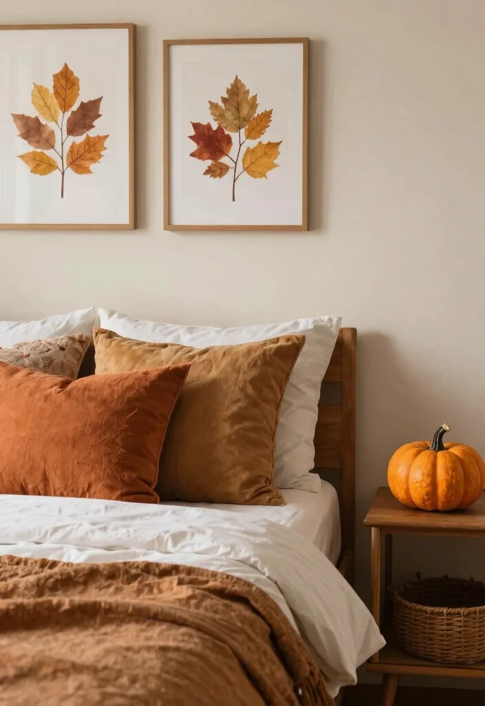 16 Bedroom Aesthetic Wall Decor Ideas That Feel Personal 11. Seasonal Decor Changes 0