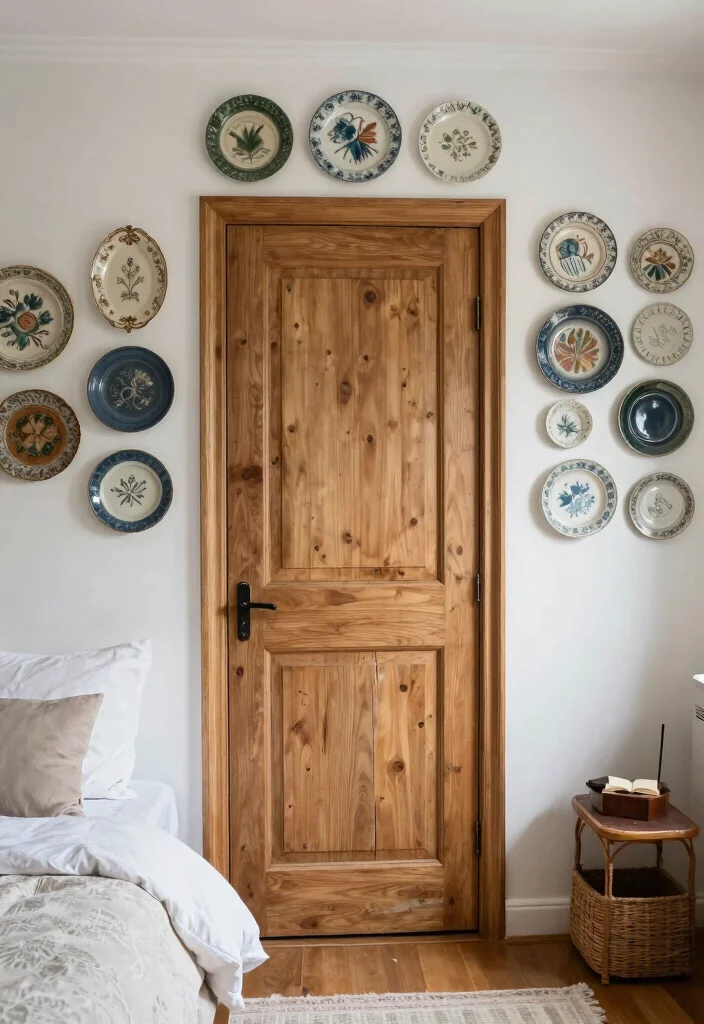 16 Bedroom Aesthetic Wall Decor Ideas That Feel Personal 14. Upcycled Decor Pieces 0