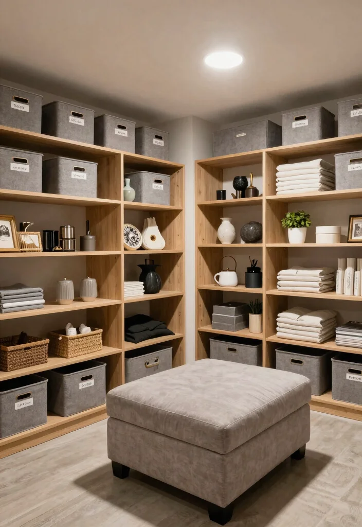 16 Low Ceiling Basement Renovation Ideas That Actually Work 15. Maximize Storage Solutions 0