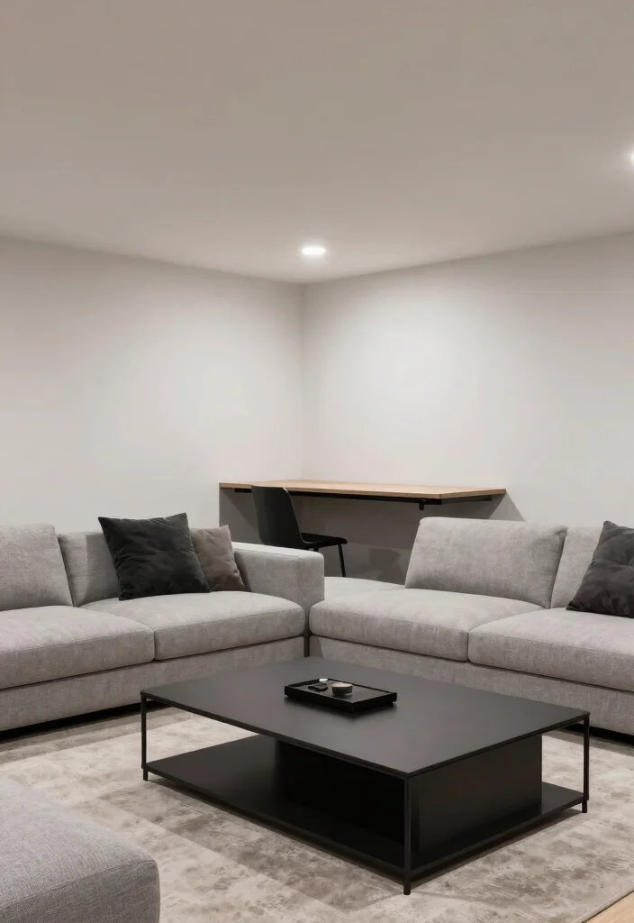 16 Low Ceiling Basement Renovation Ideas That Actually Work 4. Multi Functional Furniture 0