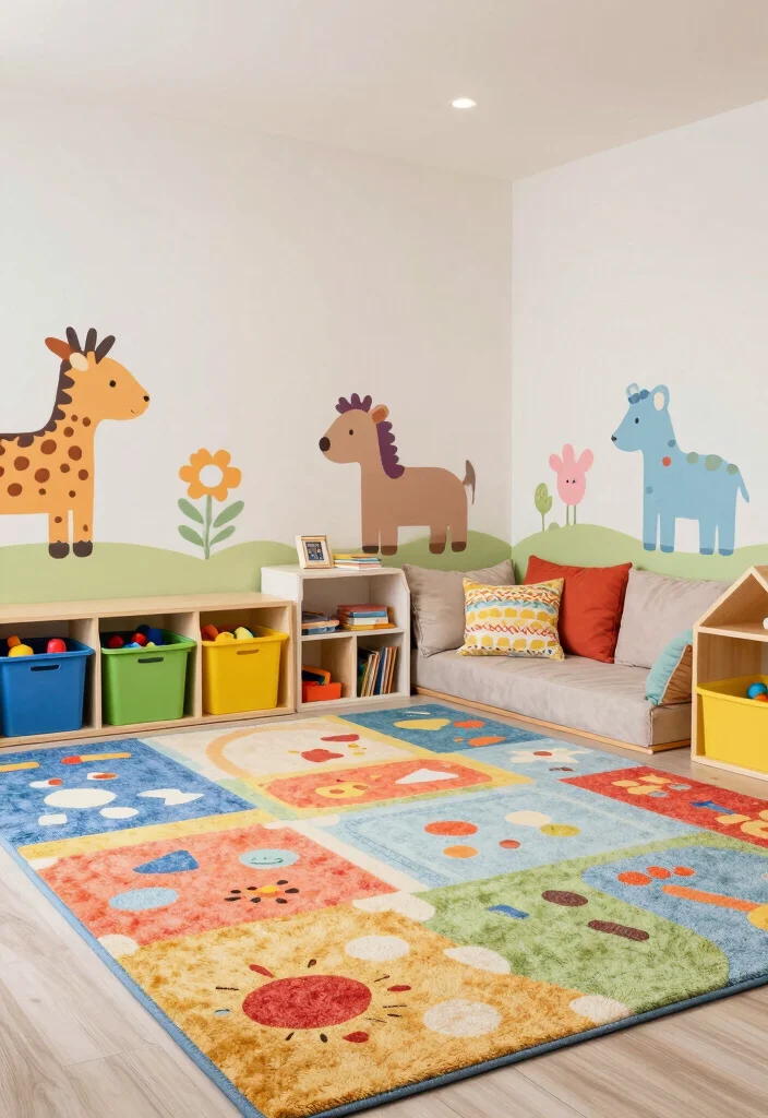 16 Open Basement Ideas That Feel Bright and Spacious 11. Playful Kids Zone 0