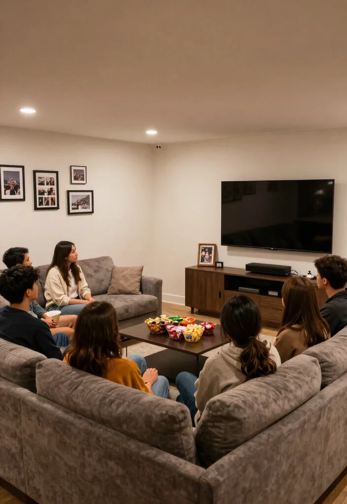 16 Open Basement Ideas That Feel Bright and Spacious 14. Entertainment Space 0