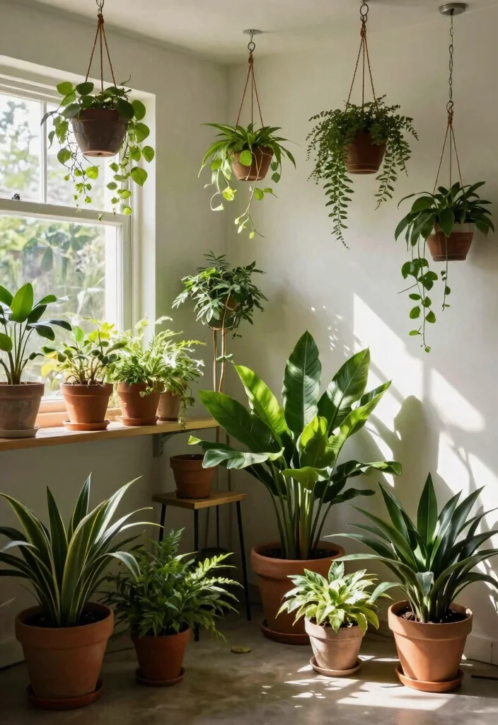 16 Open Basement Ideas That Feel Bright and Spacious 9. Incorporating Greenery 0