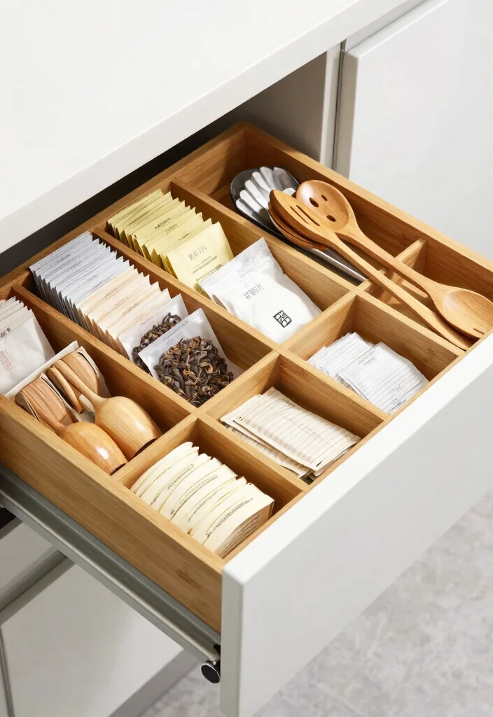 12 Walk In Pantry Organization Ideas for Everyday Use 5. Use Drawer Organizers for Small Items